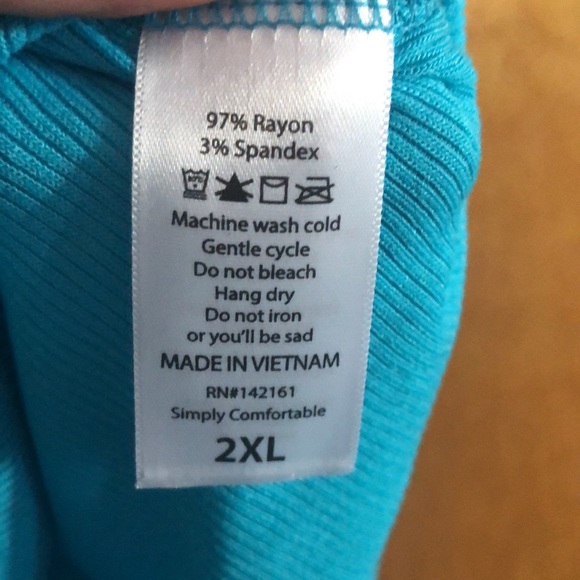 LuLaRoe Ribbed Tank Top 2XL - Picture 2 of 2